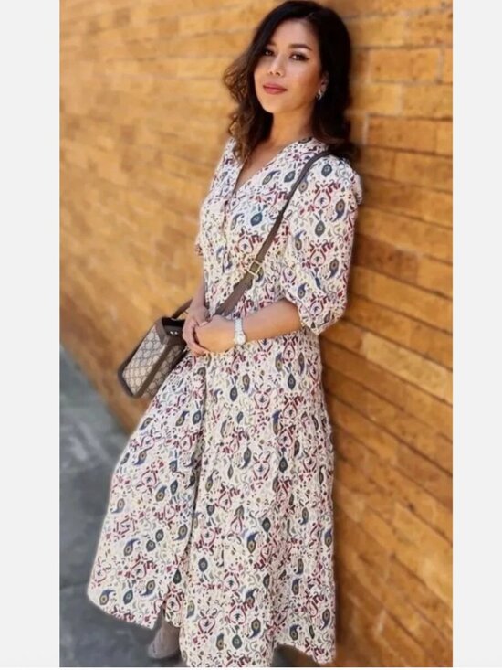 Zara Dresses & Skirts - Zara Tiered Ruffle Button Front Midi Dress
